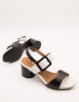 Sandalia Stonefly 213926 Jenny 2 nappa black de mujer.