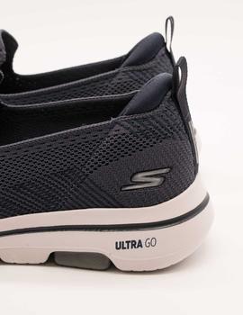 Zapato Skechers 55500 GO WALK 5 NAVY de hombre.