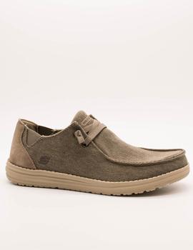 Zapato Skechers 66387 MELSON REYMON KHK de hombre.