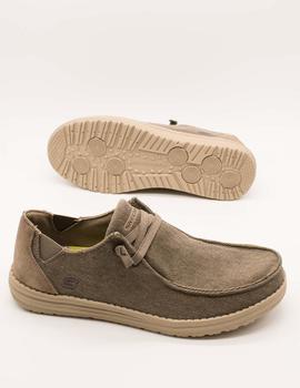 Zapato Skechers 66387 MELSON REYMON KHK de hombre.
