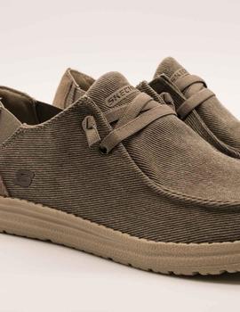 Zapato Skechers 66387 MELSON REYMON KHK de hombre.