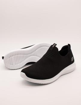 Deportivo Skechers 12837 ULTRA FLEX FIRST TAKE BKW de mujer.