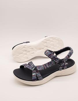 Sandalia Skechers 140013 NVMT ON THE GO 600 ELECTR de mujer.