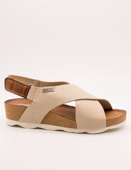 Sandalia Pikolinos MAHON W9E-0912 MARFIL de mujer.