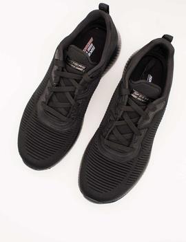 Deportivo Skechers 32504 BOBS SQUAD TOUGH TALK BBK de mujer.