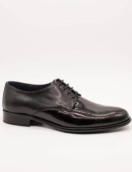 Zapato Donattelli 10944 Bronx negro placado de hombre.