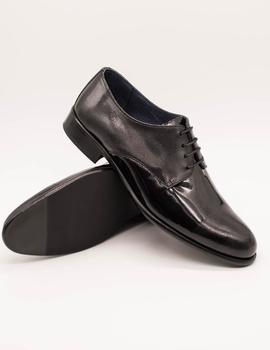 Zapato Donattelli 10944 Bronx negro placado de hombre.