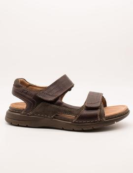 Sandalia Clarks Nature Trek Mahogany Leather de hombre.