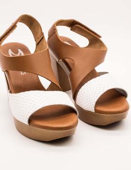 Sandalia Marila 9898GR/M-24 blanco/cuero