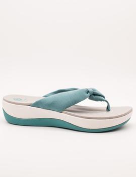 Sandalia Clarks Arla Glison aqua Synthetic de mujer.