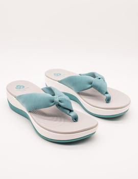 Sandalia Clarks Arla Glison aqua Synthetic de mujer.