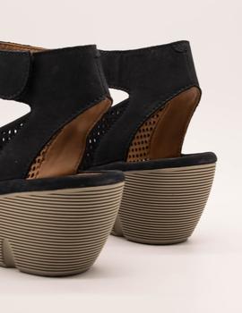 Sandalia Clarks Clarene Prima Navy nubuck de mujer.