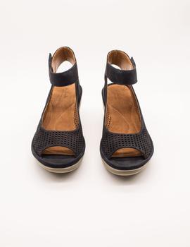 Sandalia Clarks Clarene Prima Navy nubuck de mujer.