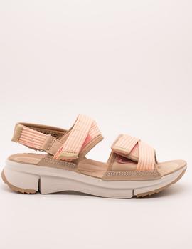 Sandalia Clarks Tri Walk Light Pink Combi de mujer