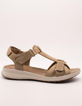Sandalia Clarks Un Adorn Vibe Sand nobuck de mujer.
