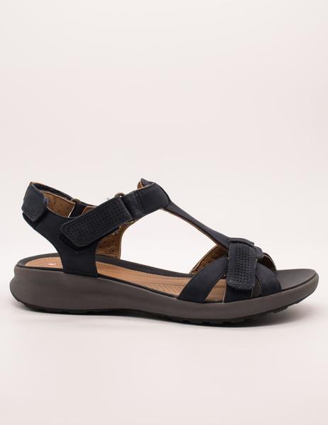 Sandalia Un Adorn Vibe navy de mujer.