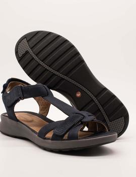 Sandalia Clarks Un Adorn Vibe navy nubuck de mujer.