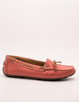 Zapato Clarks Dunbar Groove Coral leather de mujer.