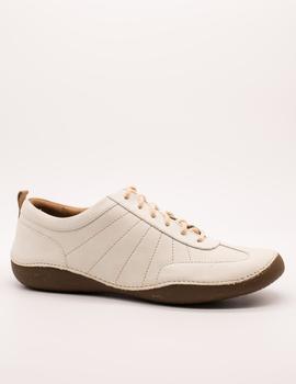 Zapato Clarks Autumn Garden White nubuck de mujer.