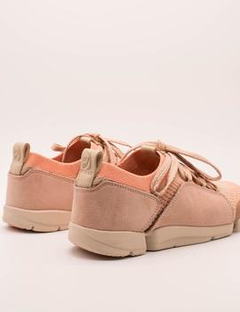 Deportivo Clarks Tri Amelia Light Pink combi de mujer.