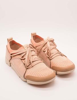 Deportivo Clarks Tri Amelia Light Pink combi de mujer.