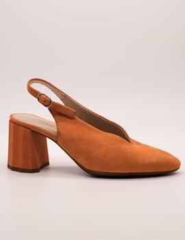 Zapato Wonders L-9701 ante orange de mujer.