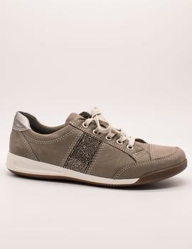 Deportivo Ara 12-34429 nubuck-heaven, metallo grig de mujer.