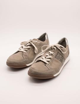 Deportivo Ara 12-34429 nubuck-heaven, metallo grig de mujer.