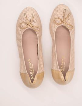 Bailarina Sabrinas 65032 Boston beige de mujer.