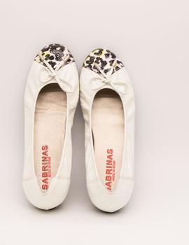 Bailarina Sabrinas 41009 Leopardo 1 malva charol b de mujer.