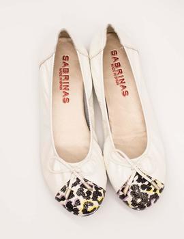 Bailarina Sabrinas 41009 Leopardo 1 malva charol b de mujer.
