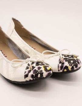 Bailarina Sabrinas 41009 Leopardo 1 malva charol b de mujer.