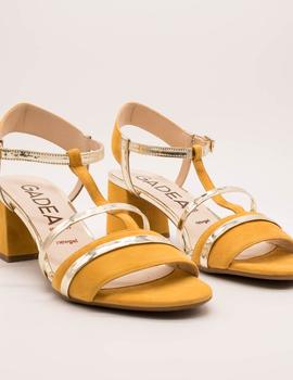 SANDALIA GADEA 41369 ANTE/MOSTAZA de mujer.