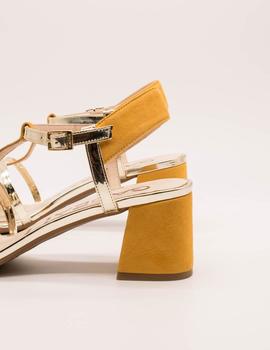 SANDALIA GADEA 41369 ANTE/MOSTAZA de mujer.