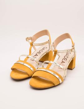 SANDALIA GADEA 41369 ANTE/MOSTAZA de mujer.
