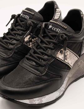 Deportivo Cetti 1145 STRASS SWEET NEGRO de mujer.