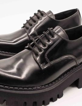 Zapato Marnat ambra antick negro de mujer.