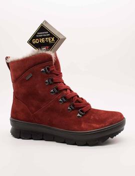 Botín Legero 2-000503-5100 Stiefelette novara rot de mujer.