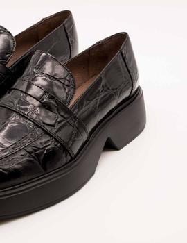 Zapato Wonders B- 8207 Hero Negro de mujer.