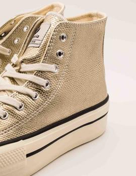 Zapatillas victoria doradas deals