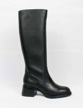 Bota Wonders G-6105 pelo negro de mujer.